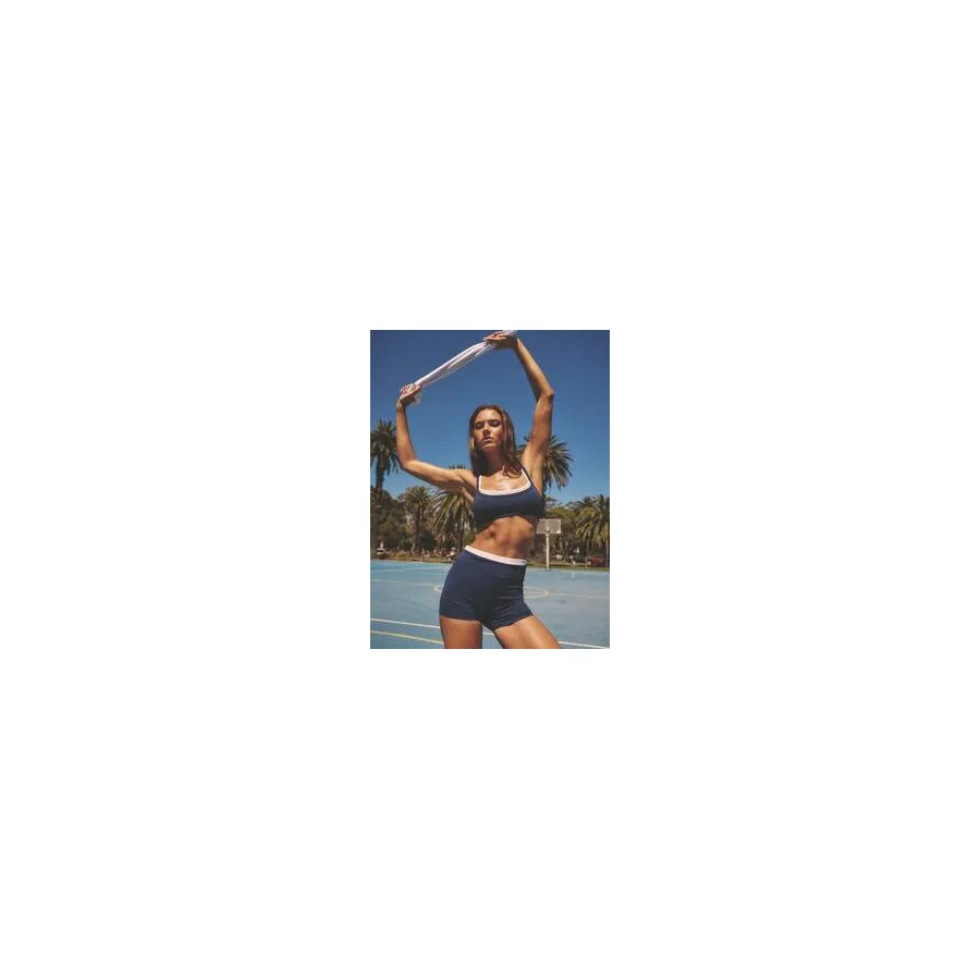 Product image: Aralina contrast crop top and shorts workout set