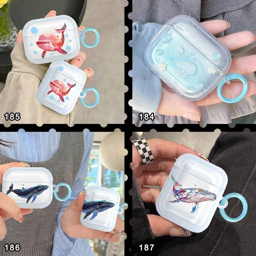 Product image: Matte phone case with blue jellyfish print