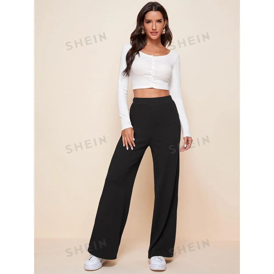 Product image: High-waist wide-leg pants