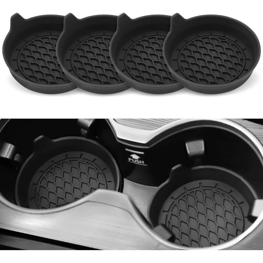 Product image: SINGARO car cup-holder coasters, four-pack